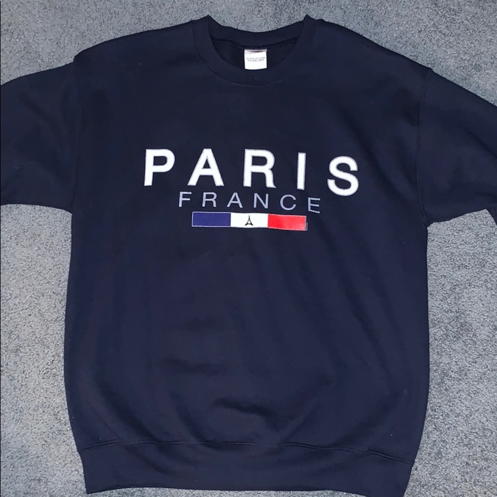 Paris France Crew Neck Sweatshirt